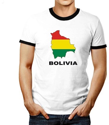 Camiseta Bolivia 100% algodón